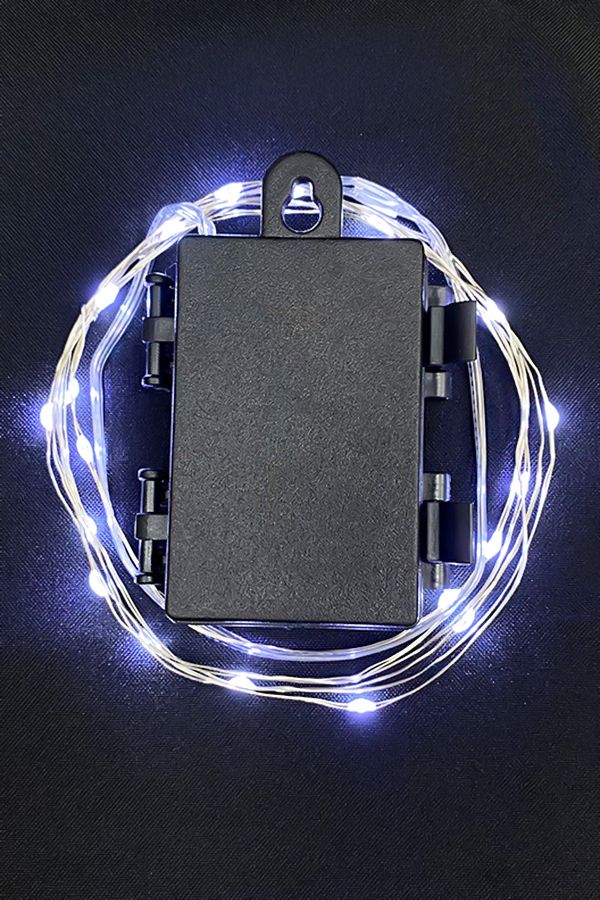 Электрогирлянда Роса 2м 20-LED-LN-W-3AA-IP44